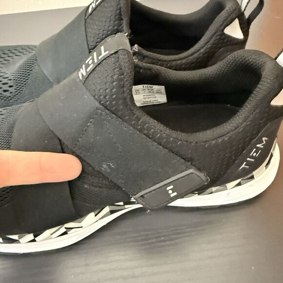 TIEM Slipstream Womens Cycling Shoes Sz 9.5 EU 40.5 Black SPD 2 Bolt Cleats Spin - Picture 6 of 15